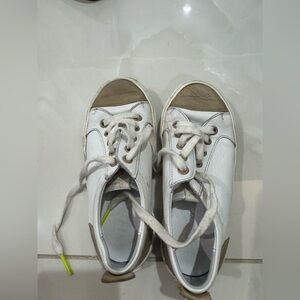 Bonpoint White and Tan‎ Kids Shoes